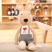 【抖音同款】可爱砂糖兔针织毛衣款兔子公仔情侣兔子毛绒玩具安抚睡觉抱枕娃娃 格格裤男款 90厘米【新品】