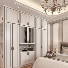 皮阿诺衣柜 整体家具定制 欧式卧室推拉门衣帽间收纳家具
