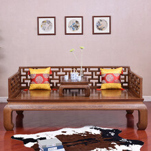 寻古红木家具非洲鸡翅木（学名：非洲崖豆木）明清古典 中式仿古沙发床榻万字回字罗汉床