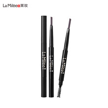 LaMilee（莱玫 ）双头眉笔耐水耐汗自然持久不易晕染不易脱色（自动三角 自然流畅 持久显色 ） 3#气质茶棕