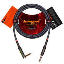 samgool+吉他连接线降噪线电吉他音箱琴木民谣音响贝斯电子鼓链 Black Jack黑杰克(弯直插款) 3m/10ft