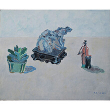 维格列艺术 王大志 原作油画作品《珍赏图之六》现代简约客厅沙发背景墙画走廊玄关壁画餐厅挂画售楼处艺术 私人住宅 酒店会所 办公空间特殊定制尺寸请联系客服