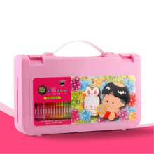西瓜太郎水彩笔盒装 水性彩色笔 飘香水灵彩色笔包 24色精装粉色