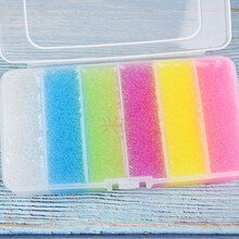 粉色少女 眼泪戳戳泥仙气泥解压泥起泡胶 6宫格(液态玻璃泥)