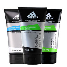 阿迪达斯（Adidas）男士洗面奶洁面膏泡沫洁面乳控油去黑头抗痘保湿补水磨砂去角质 洁面三剑客