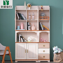 北雅家具 北欧全实木书柜 简约现代书架书柜组合 客厅带门置物架展示柜收纳格子储物柜 多功能书房 【全实木】组合衣柜