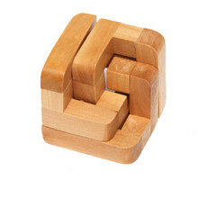 孔明锁鲁班锁大人小孩益智玩具套装智力解压九连环小学生儿童礼物 三人行