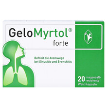 【JD物流】GeloMyrtol德国原装进口吉诺通桃金娘油肠溶胶囊 1盒装 300mg成年人版20粒 12岁以上