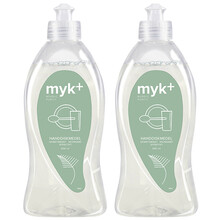 洣洣myk+洗碗液餐具清洗洗碗精厨房清洁低敏浓缩孕妇洗洁精去油洗碗剂餐具洗涤剂*2