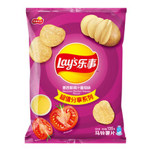 超市	乐事（Lay's）薯片 休闲零食 墨西哥鸡汁番茄味 135克