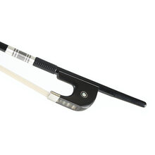 碳纤小提琴纯马尾中提琴弓低音提琴弓大贝司琴碳素大提琴弓子 德式大贝司弓1/2