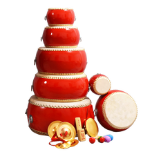 派尼美特 牛皮大鼓堂鼓玩具鼓儿童鼓幼儿园小鼓打击乐器 14寸牛皮鼓46*25cm