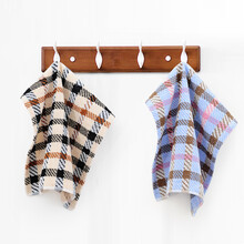 新亚 毛巾 纯棉大方巾2条装 全棉小毛巾洗脸巾儿童毛巾 擦手巾  35×35cm