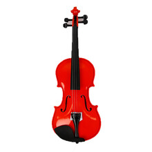 奇宝居小提琴 红色椴木初学提琴 成人学生用小提琴乐器 1/2