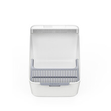 小佩智能猫砂盆净味器自动除臭感应式净化器用品半封闭超大特大号防带砂外溅猫厕所 象牙白厕所