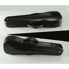 小提琴琴盒子包背包碳纤维玻璃钢大提琴箱轻碳素小提琴盒乐器配件 4/4的深黑色