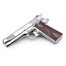 1:2.05 M1911柯尔特玩具模型M92A1合金军事收藏礼品全金属大号可抛壳不可发射 精工抛壳1911银色