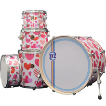 TZZ DRUM TZZ挑战者架子鼓 杨木新星系列 限量爵士鼓5鼓3镲架 爱心
