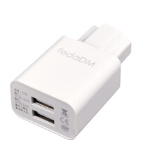 电动车手机充电器 电瓶车手机USB快速充电36V48伏-120V通用转换头 5V3.2A双USB