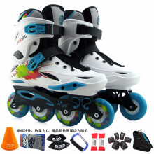 费斯 M1成人溜冰鞋成年轮滑鞋直排旱冰鞋男女大学生 M1白色+护具+包+赠品 40