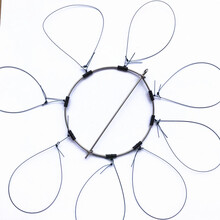 海钓螃蟹钩 钓螃蟹圈  青蟹套 钓螃蟹 钓大闸蟹 毛蟹 一个8圈螃蟹圈（7号线）