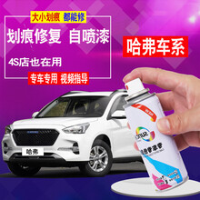 哈弗h6补漆笔白色h2f7m6汉密尔顿白哈佛汽车漆刮痕修复手摇自喷漆 简约白（喷漆单瓶）