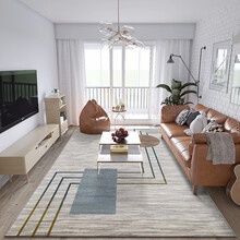 港龙地毯轻奢北欧ins客厅沙发茶几毯样板间简约现代卧室满铺家用 梦露08 1.6*2.3米