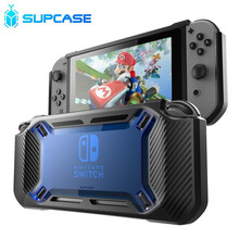 SUPCASE NintendoSwitch保护壳2017国行版游戏机任套天堂壳配件收纳分体NS配件 【标准版】酷蓝-手柄不可抽出