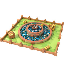 早教中心S形平衡木室内滑梯儿童感统训练器材幼儿园大型软体玩具组合系列 球池农场