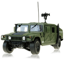 凯迪威军事模型坦克火箭高射炮飞机导弹车装甲车悍马军车航空母舰合金仿真儿童玩具 悍马战地车685004