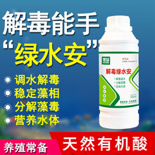 黑囧解毒碧水安解毒剂绿水安有机酸果酸稳定藻相分解藻毒调水净水鱼虾塘水产养殖 解毒绿水安500g/瓶