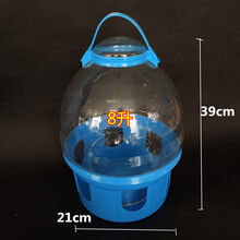 信鸽用品用具鸽子饮水器水槽鸟用水壶赛鸽用具自动水壶鸽具加热器 透明水壶8升