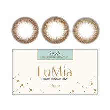 日本直邮 LUMIA 2week双周抛美瞳彩色隐形眼镜6片装 1#sweet brown 475