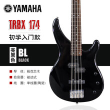 YAMAHA雅马哈电贝斯TRBX304系列174EW初学入门演出四弦五弦印尼进口排练专业电贝司 四弦【TRBX174】BL黑色
