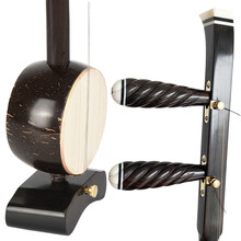 劉師傅 刘师傅 板胡乐器专业演奏黑檀木板胡秦腔 歌剧 中音 高音 豫剧 平头龙头卷书头式老椰壳板胡 歌剧平头中音板胡