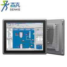 森克 工控一体机 触摸屏全封闭工业平板电脑嵌入式电容电阻触控PLC组态壁挂自动化上架式工控机12-15-17英寸