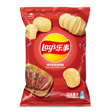 超市	乐事Lay's薯片 休闲零食 膨化食品 得克萨斯烧烤味 75克