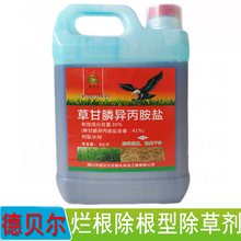 草忧愁 41%草甘膦铵盐 含高效助剂 果园苗圃荒地烂根型除草剂一扫光农达灭草剂 2桶 5000克/桶