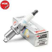 NGK铱铂金火花塞汽车IFR6T11 4589单支装适用于RAV4 陆地巡洋舰比亚迪F3威驰
