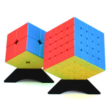 魔方教室 魅龙三阶魔方 魔域魅龙3 磨砂面实色免贴纸不掉色顺滑专业比赛魔方送教程益智玩具 二阶+五阶