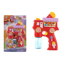 吹泡泡机抖音网红泡泡水液枪器戏水玩具儿童生日礼物 汉堡款-红色泡泡枪