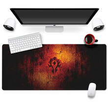 镇魂歌 鼠标垫超大号魔兽怀旧服电竞游戏周边防滑电脑键盘垫定制订做加厚锁边办公桌垫 wow052 300x800x3mm