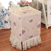 定制蕾丝布艺全包保险柜罩套家用欧式 空气净化器防尘罩套 防尘布遮盖电油汀罩子 雪尼尔黄色 定制保险柜罩