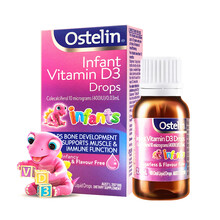 奥斯特林Ostelin vd滴剂drops维生素D3无糖无味2.4ml 80滴 0岁以上新生儿婴幼儿童宝宝-12岁 更适合母乳喂养
