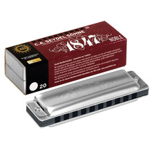 德国进口SEYDEL赛德 十孔10布鲁斯蓝调金属口琴 1847 NOBLE 成人初学 LD调