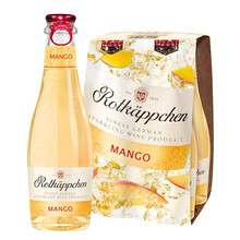 超市	Rotkappchen/小红帽 德国原瓶进口 甜白起泡气泡葡萄酒 女士微醺果酒 芒果味200ml*4