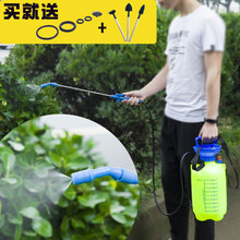 园艺小型喷雾器农用手动高压喷水壶加厚五升5L8L压力浇花喷壶 8升黄色 电动锂电池款