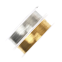 精沐美甲铜丝线绕圈金线造型绕线圈金属线日系网红美甲饰品金银线不褪色铜线金色0.2mm粗0.1mm细线 0.2mm金线+0.3mm银线