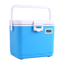 佑酷品胜 5L带温显 母乳运输背奶包 家用药品箱 小型保鲜冷藏箱 便携式车载家用保温箱（蓝色）