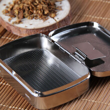 烟斗烟丝盒便携保湿烟丝盒子密封个性超薄金属手卷烟丝盒烟盒斗粮盒